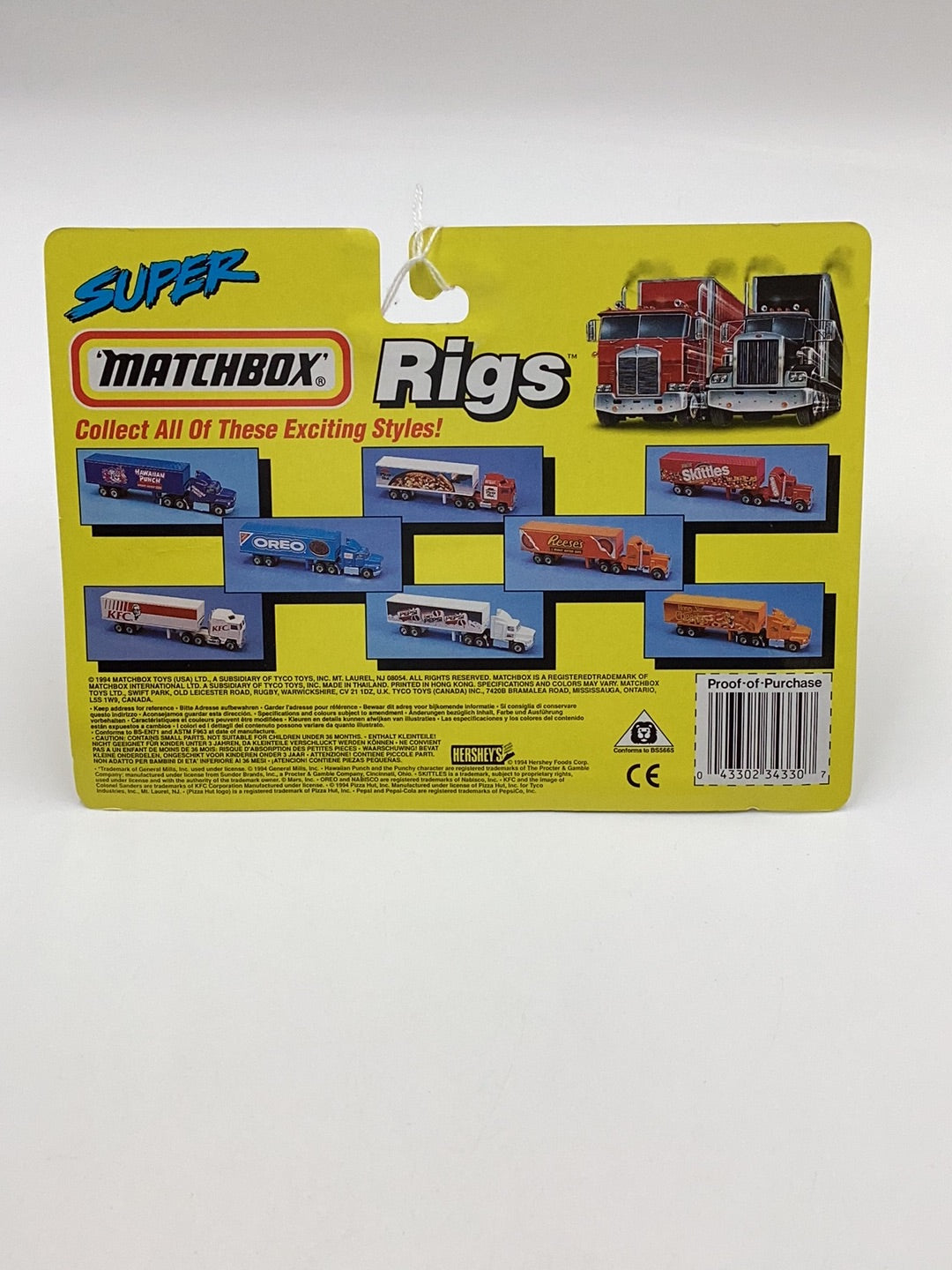 Matchbox Super Rigs Reese’s Kenworth Aerodyne 168R