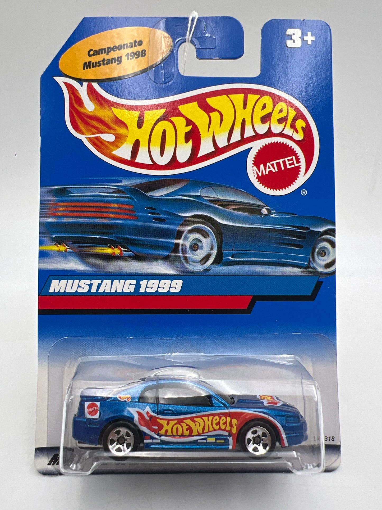 1998 Hot Wheels Mexico Campeonato Mustang 1999 Blue 161A