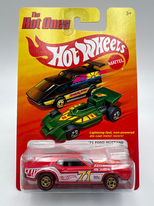 Hot Wheels Target Exclusive The Hot Ones CHASE 71 Ford Mustang Red W/Protector