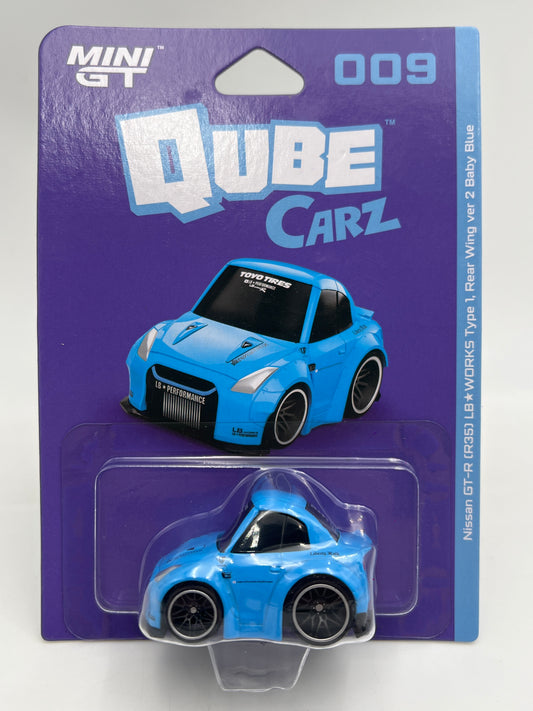 Mini GT Qube Carz Liberty Walk Series 2 #9 Nissan GT-R R35 LB Works Type 1 Rear Wing Ver 2