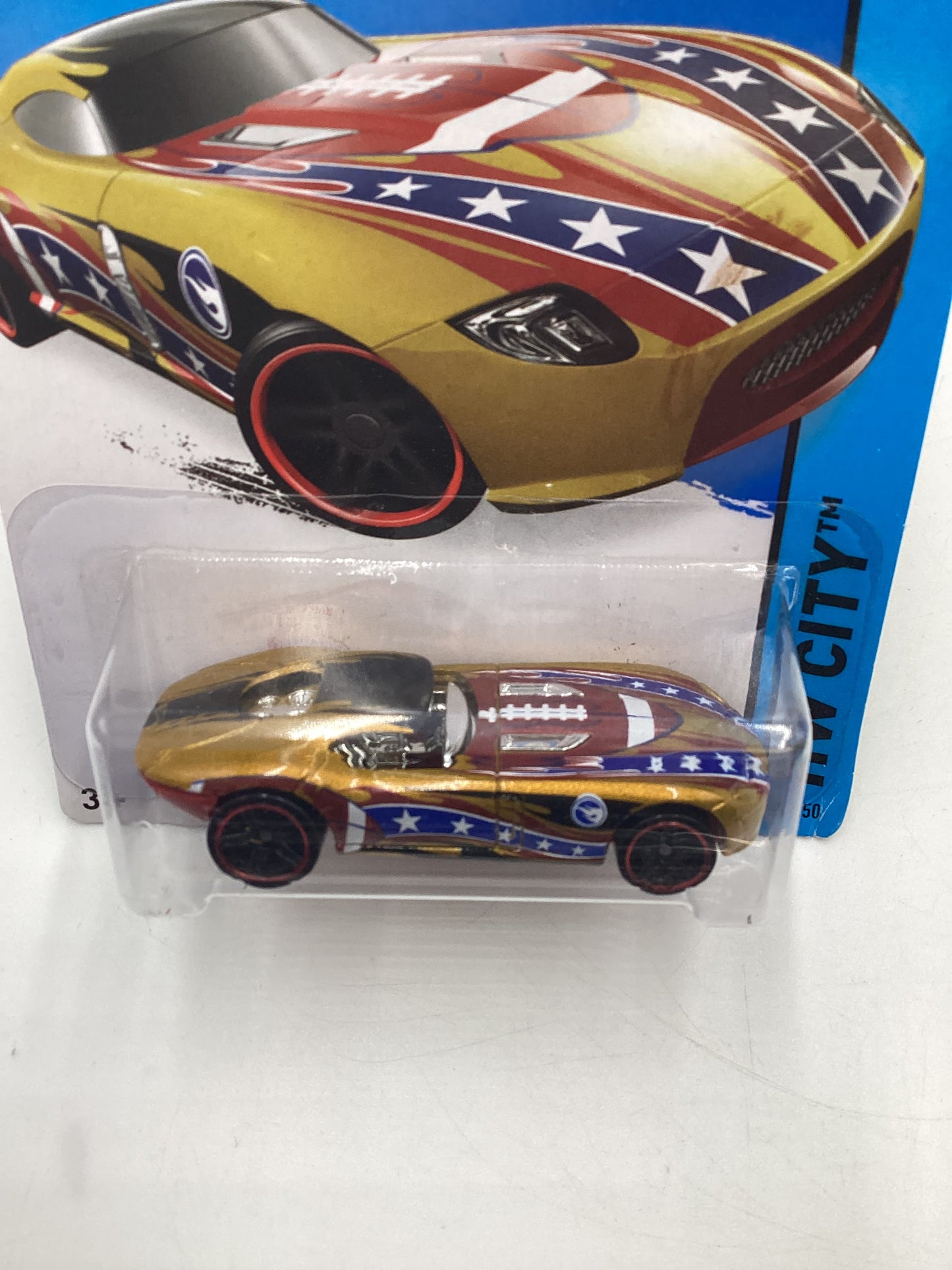 2015 Hot Wheels Treasure Hunt #69 Fast Felion Gold Error No Windows