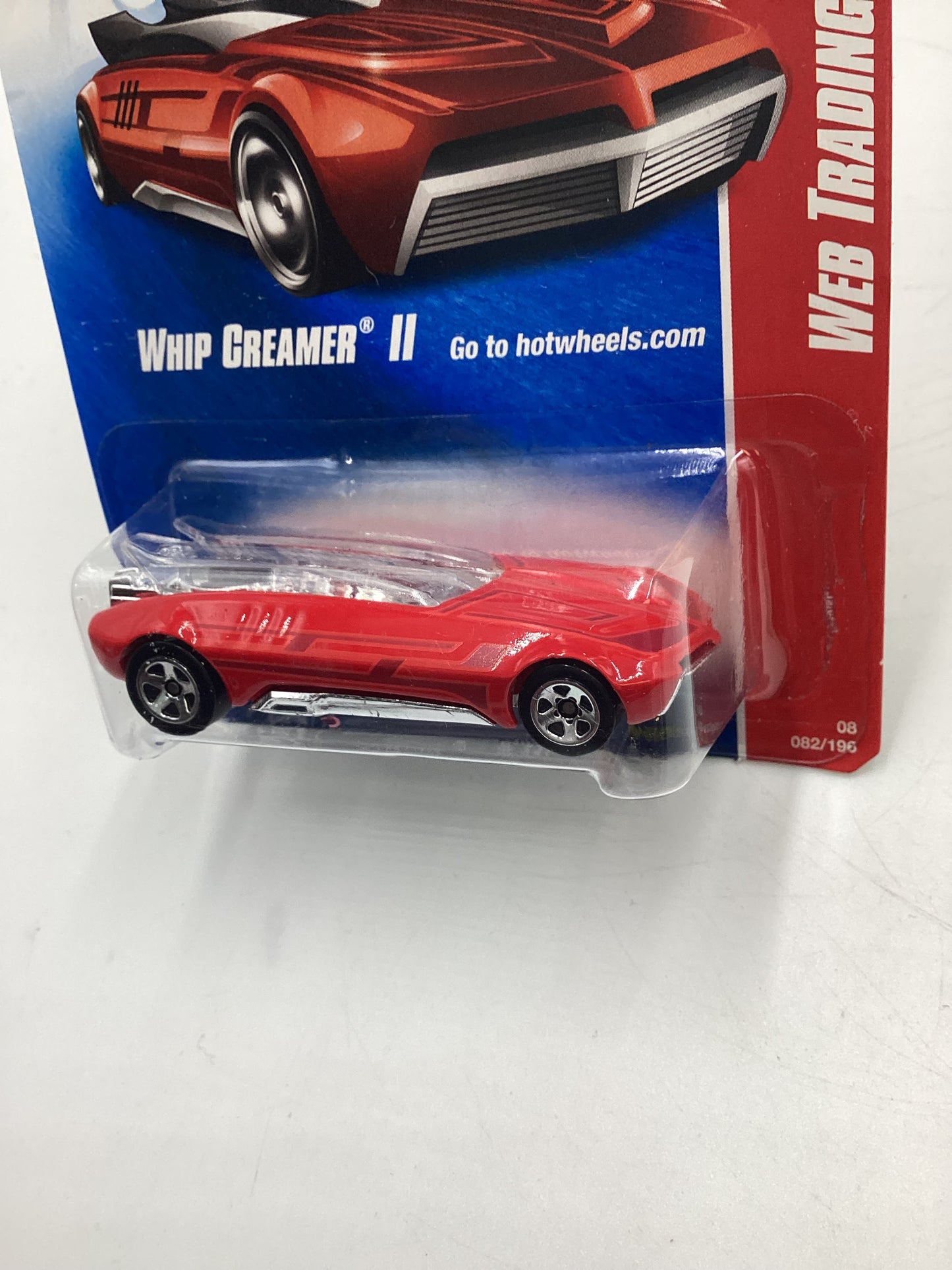 2008 Hot Wheels Web Trading Cars #82 Whip Creamer II Red EE1