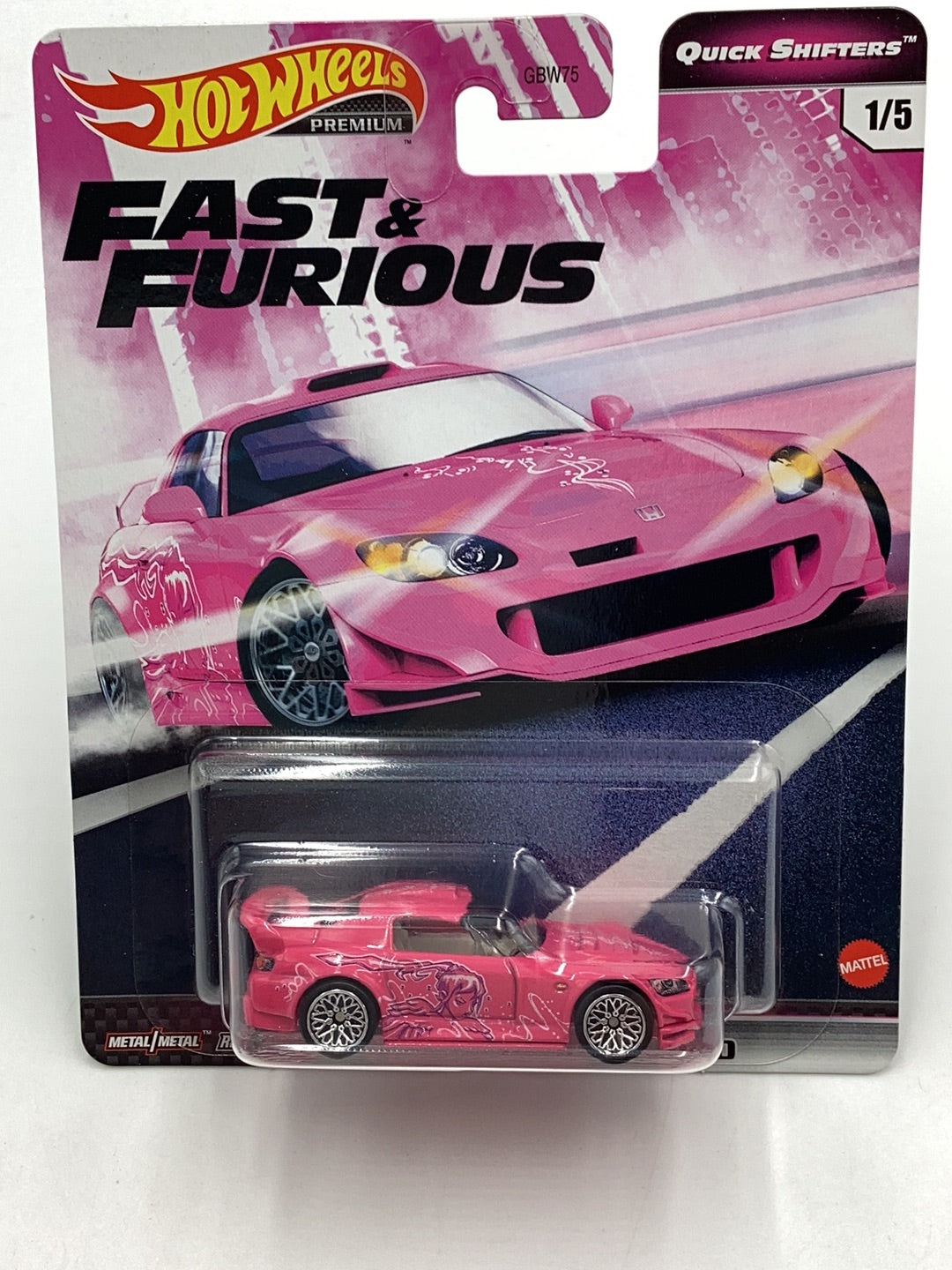 Hot Wheels Fast and Furious Quick Shifters #1 Honda S2000 with protector