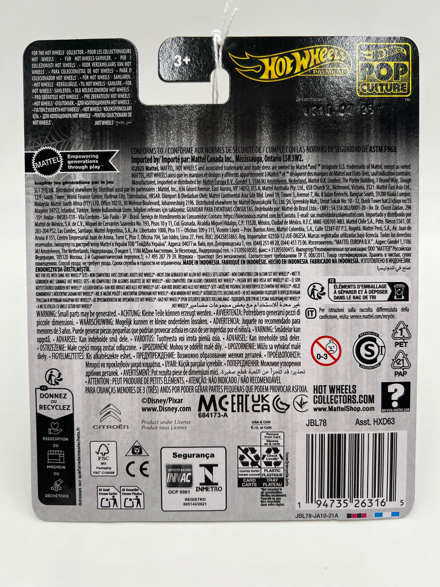 2025 Hot Wheels Premium Pop Culture Nightmare Before Christmas Citroen Type H Purple 270F