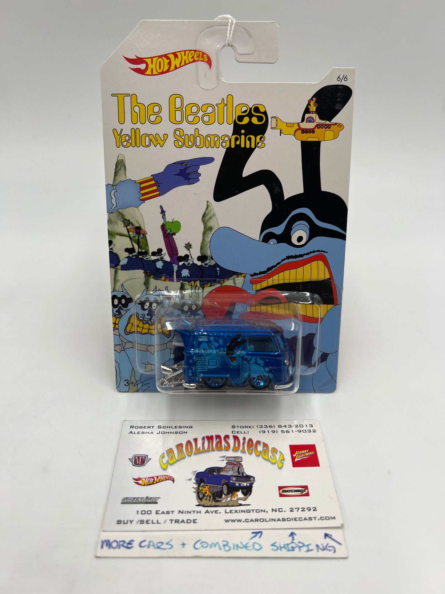 2016 Hot Wheels The Beatles Yellow Submarine #6 Kool Kombi Blue SR