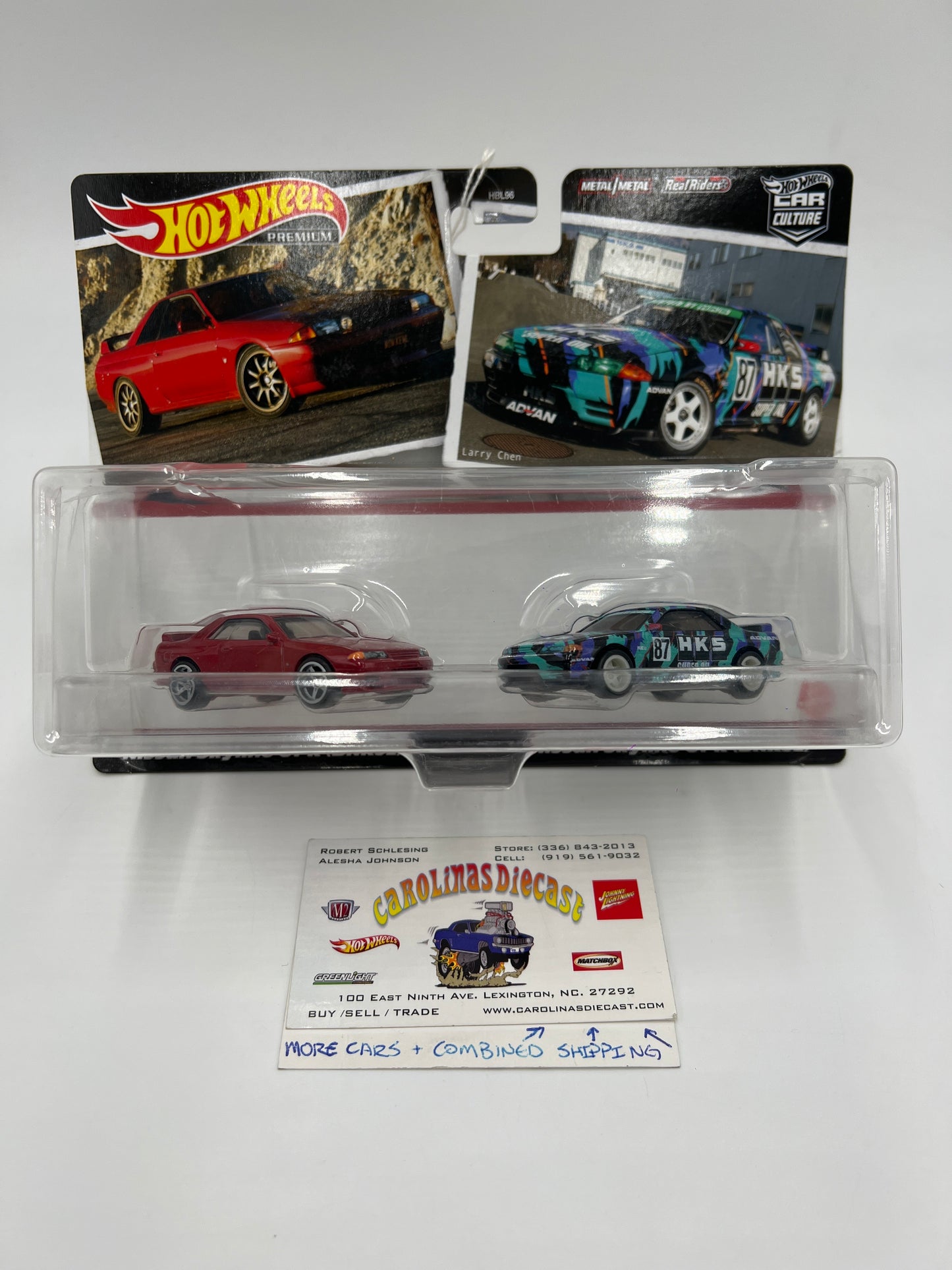 Hot Wheels Premium Target 2 Pack Nissan Skyline GT-R BNR32 / HKS Blister Not Perfect 282A
