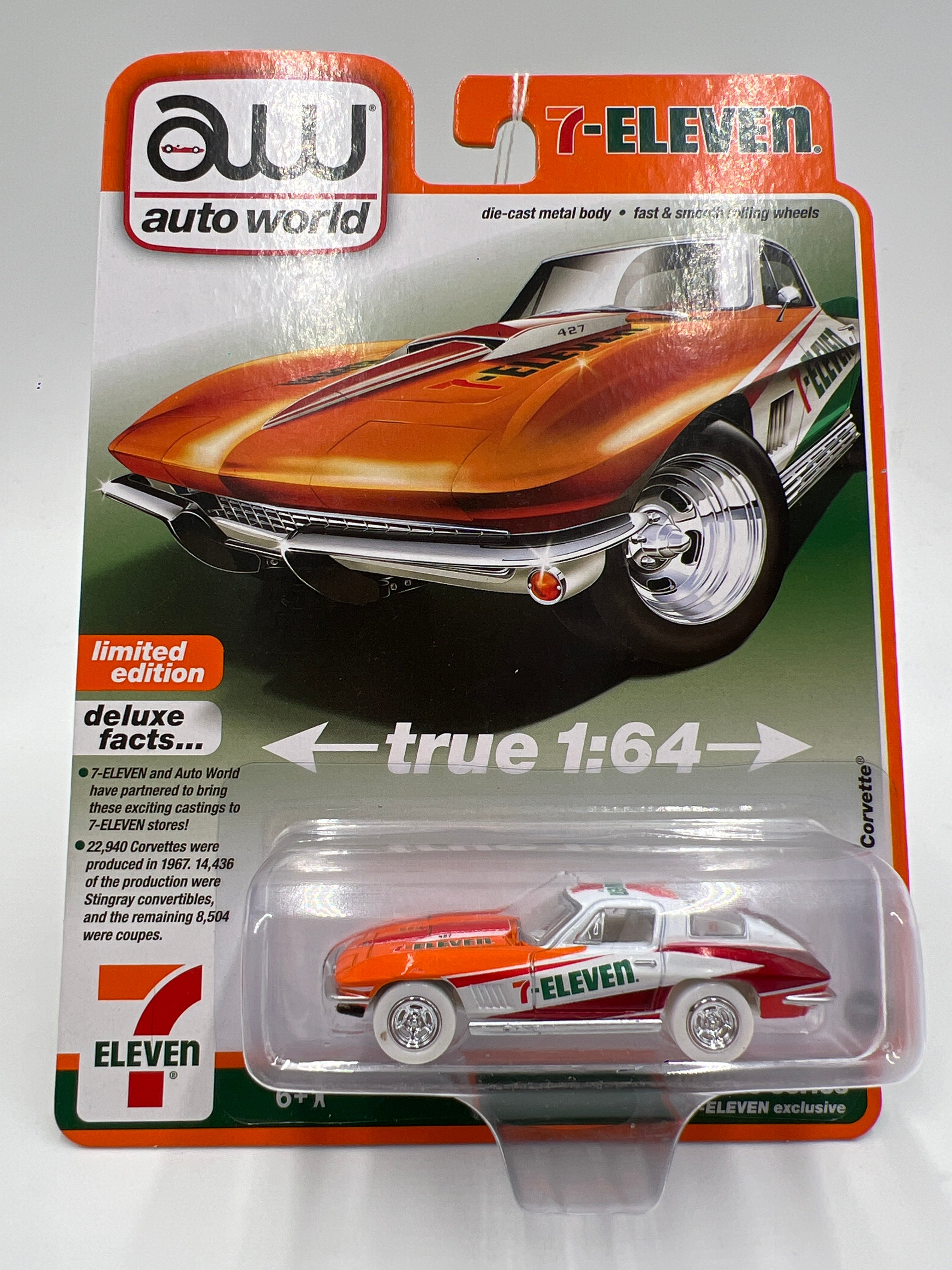 Auto World Ultra Red CHASE 7-Eleven Exclusive Deluxe Series #1