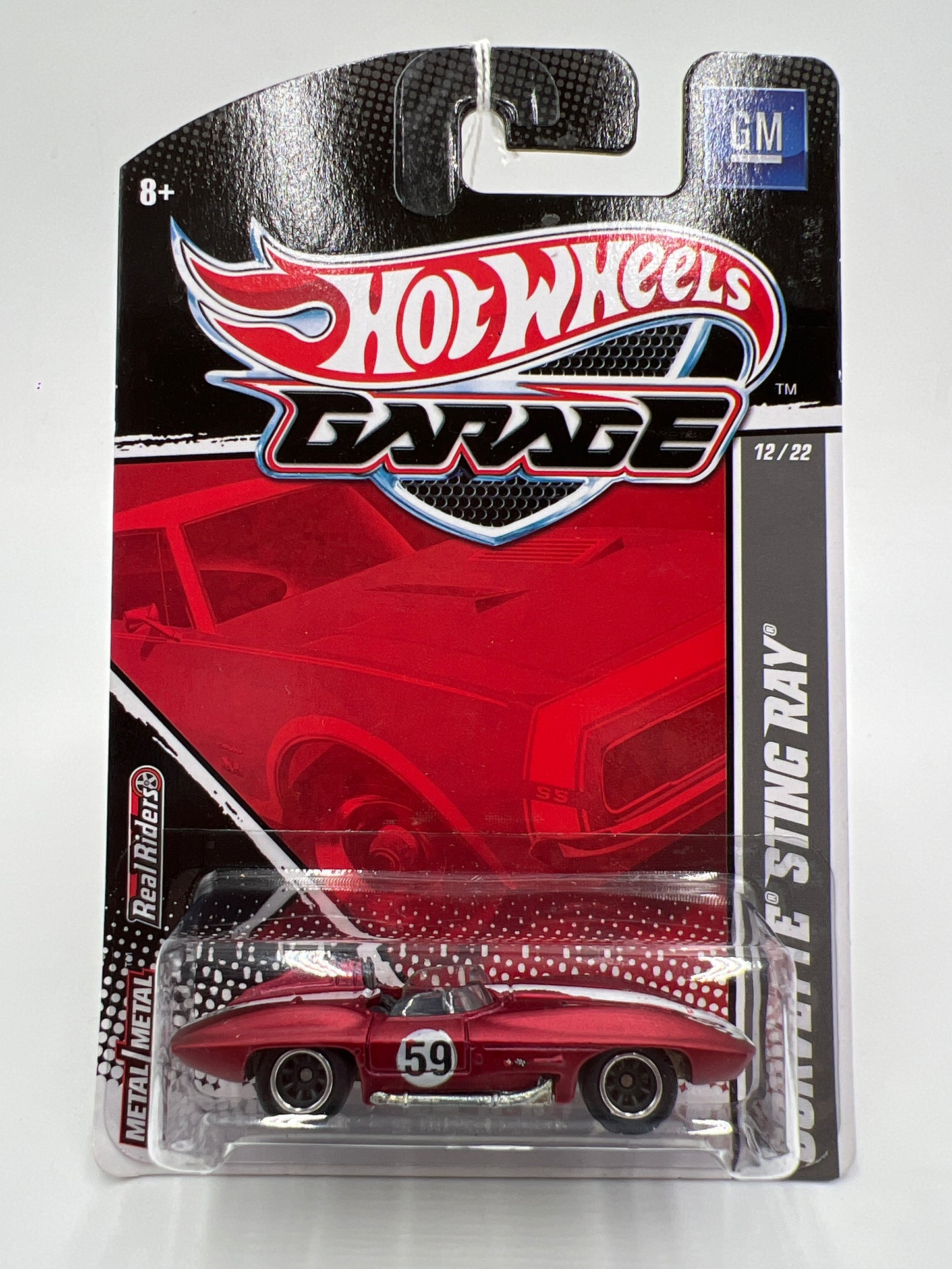 Hot Wheels Premium Garage Series #12 Corvette Sting Ray Satin Red