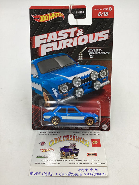 Hot Wheels 2023 Fast and Furious 6 #6 70 Ford Escort RS1600 73F