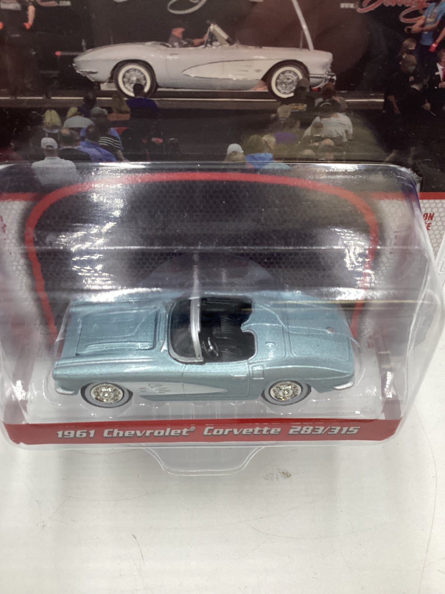 Greenlight GL Barrett Jackson Series 7 1961 Chevrolet Corvette 283/315 Light Blue 179F