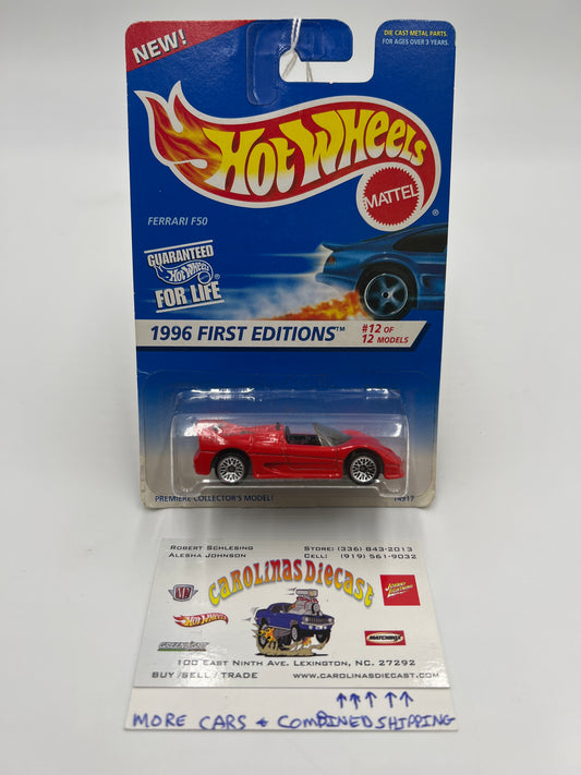 1996 Hot Wheels First Editions #377 Ferrari F50 Red (SR)