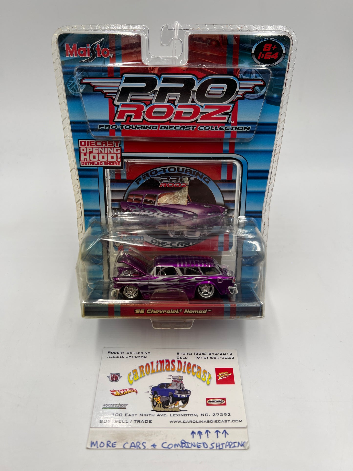 Maisto 1/64 Pro Rodz 55 Chevrolet Nomad Purple 185i
