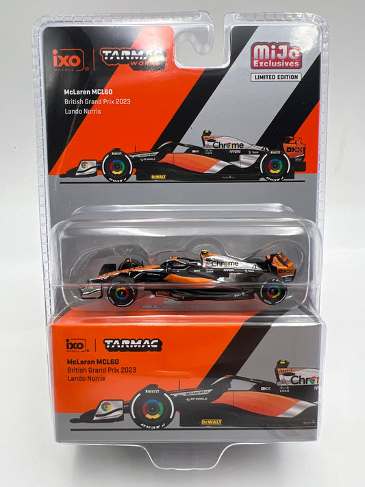 Tarmac Works x IXO Models Mijo Exclusives McLaren MCL60 Lando Norris F1 British Grand Prix 2023