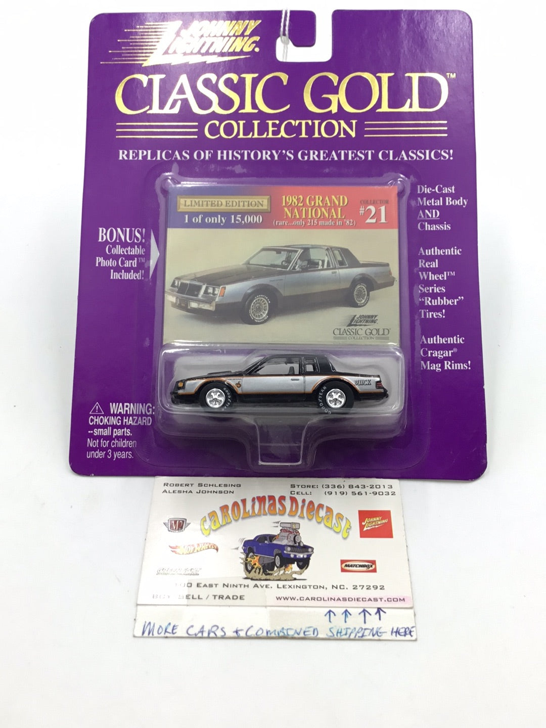 JOHNNY LIGHTNING CLASSIC GOLD 1982  Buick Grand National #21 QQ4