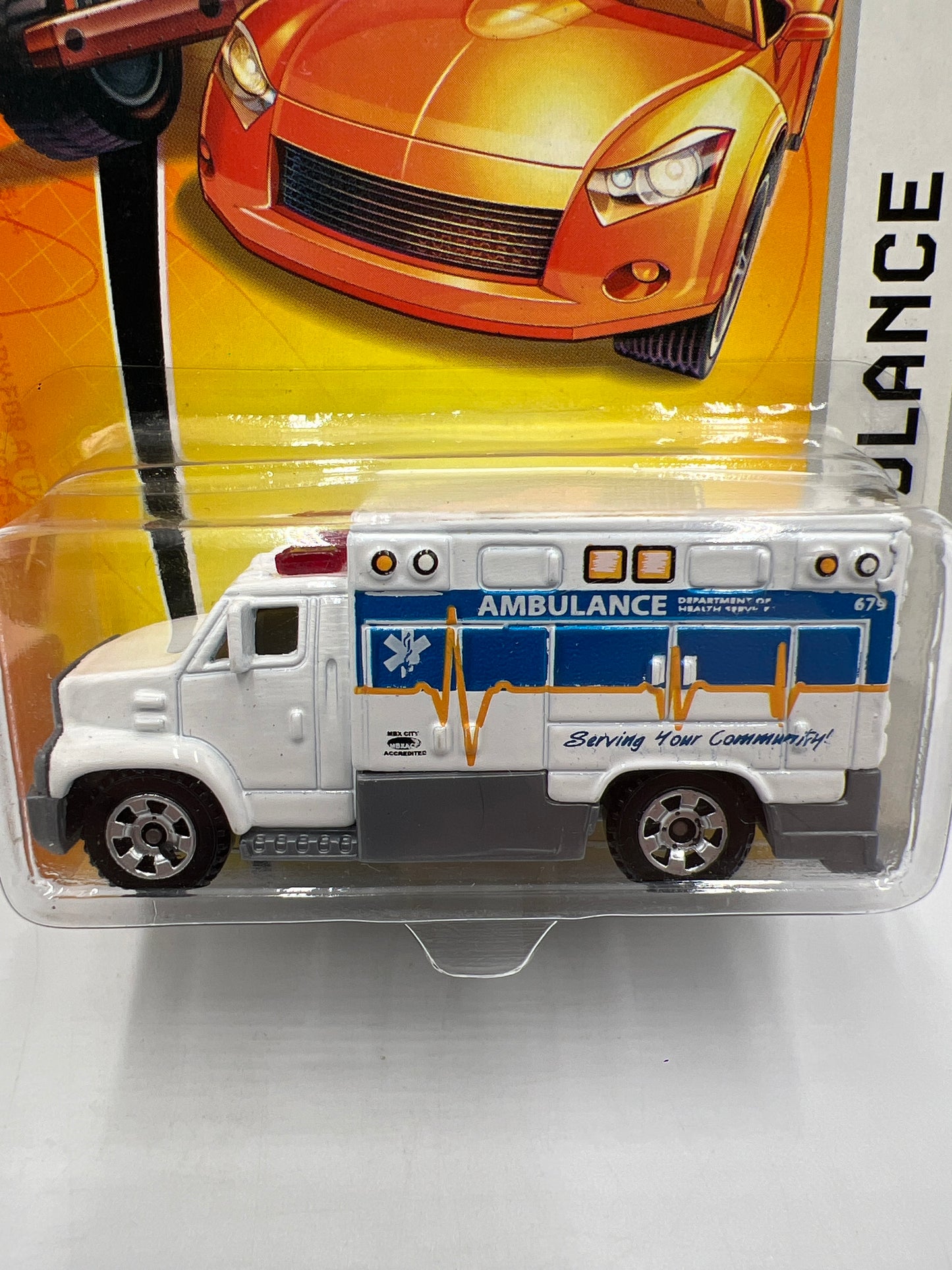 Matchbox MBX Metal #53 Ambulance White 208D