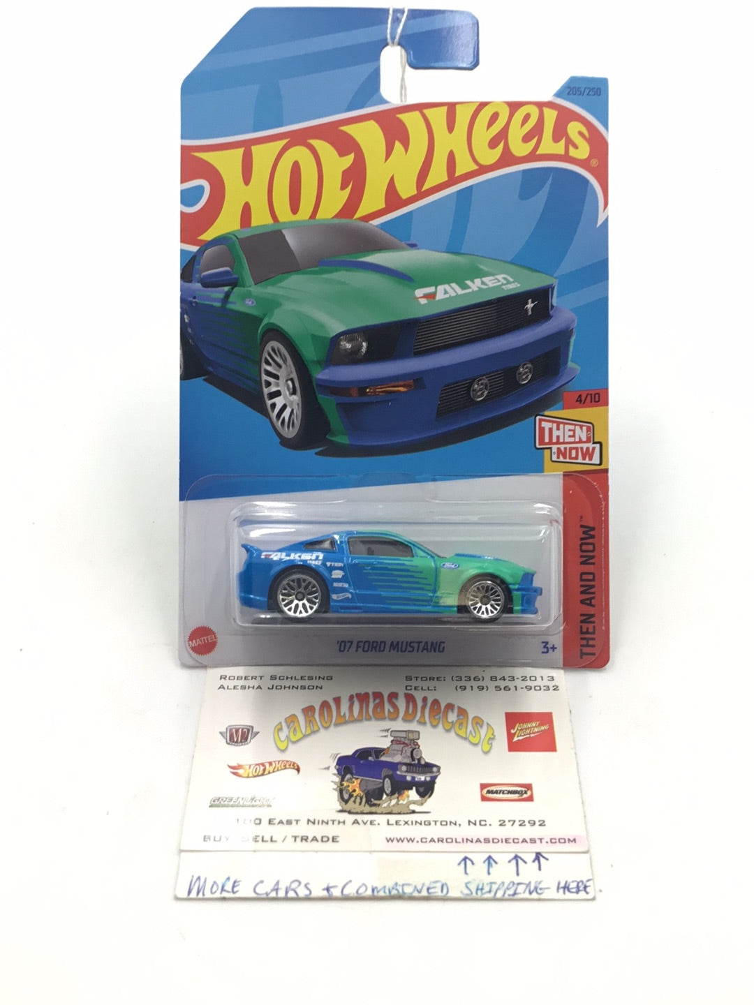 2023 hot wheels #205  07 Ford Mustang falken 19A