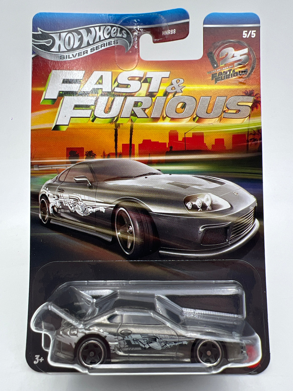 2026 Hot Wheels Silver Series Fast & Furious #5 Toyota Supra Metal Base 73B