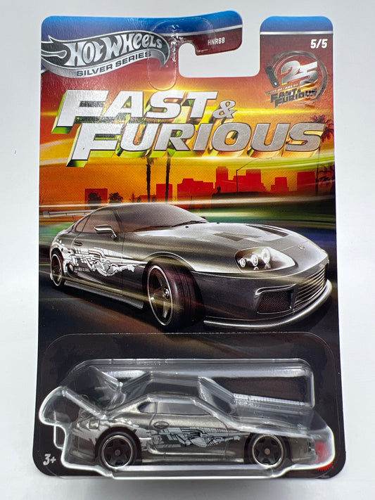 2026 Hot Wheels Silver Series Fast & Furious #5 Toyota Supra Metal Base 72A