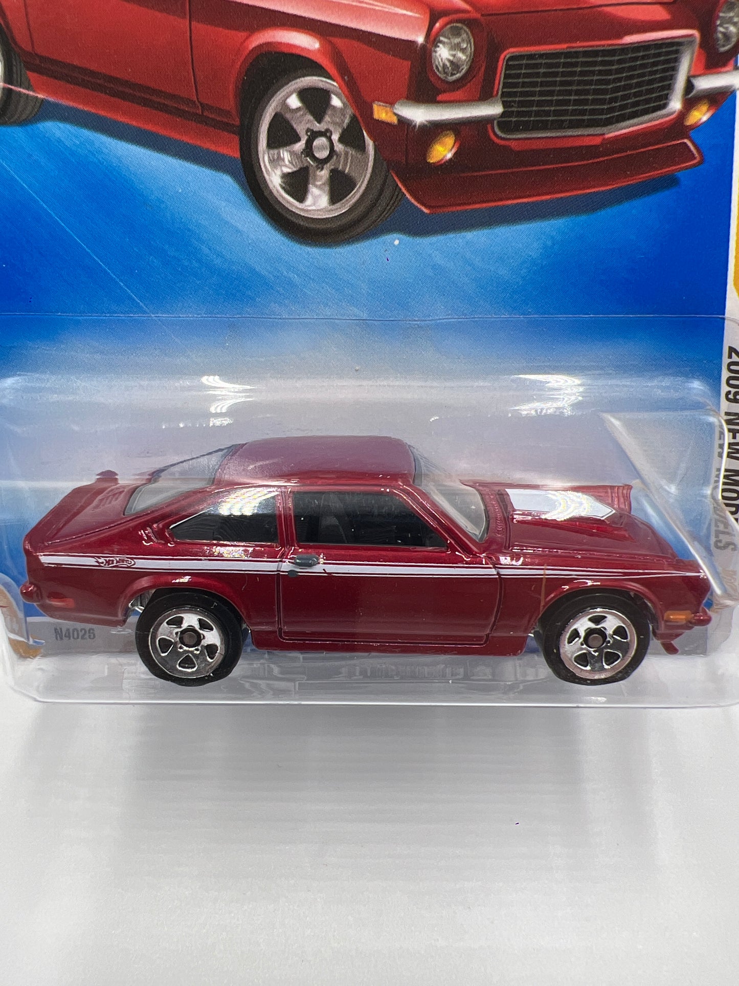 2009 Hot Wheels New Models #23 Custom V-8 Vega Red 9i