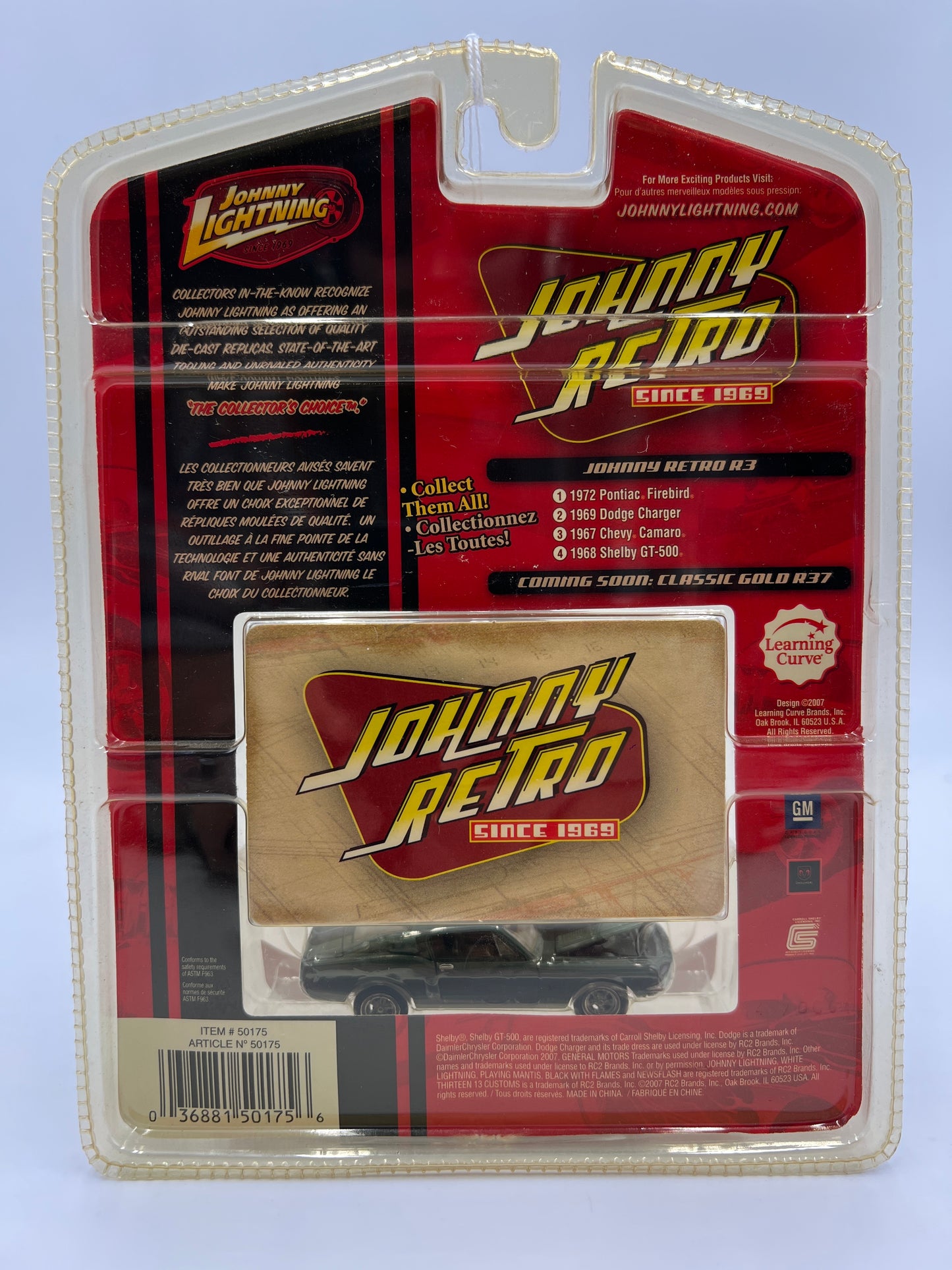 Johnny Lightning Johnny Retro Release 3 #4 68 Shelby GT-500 Blue