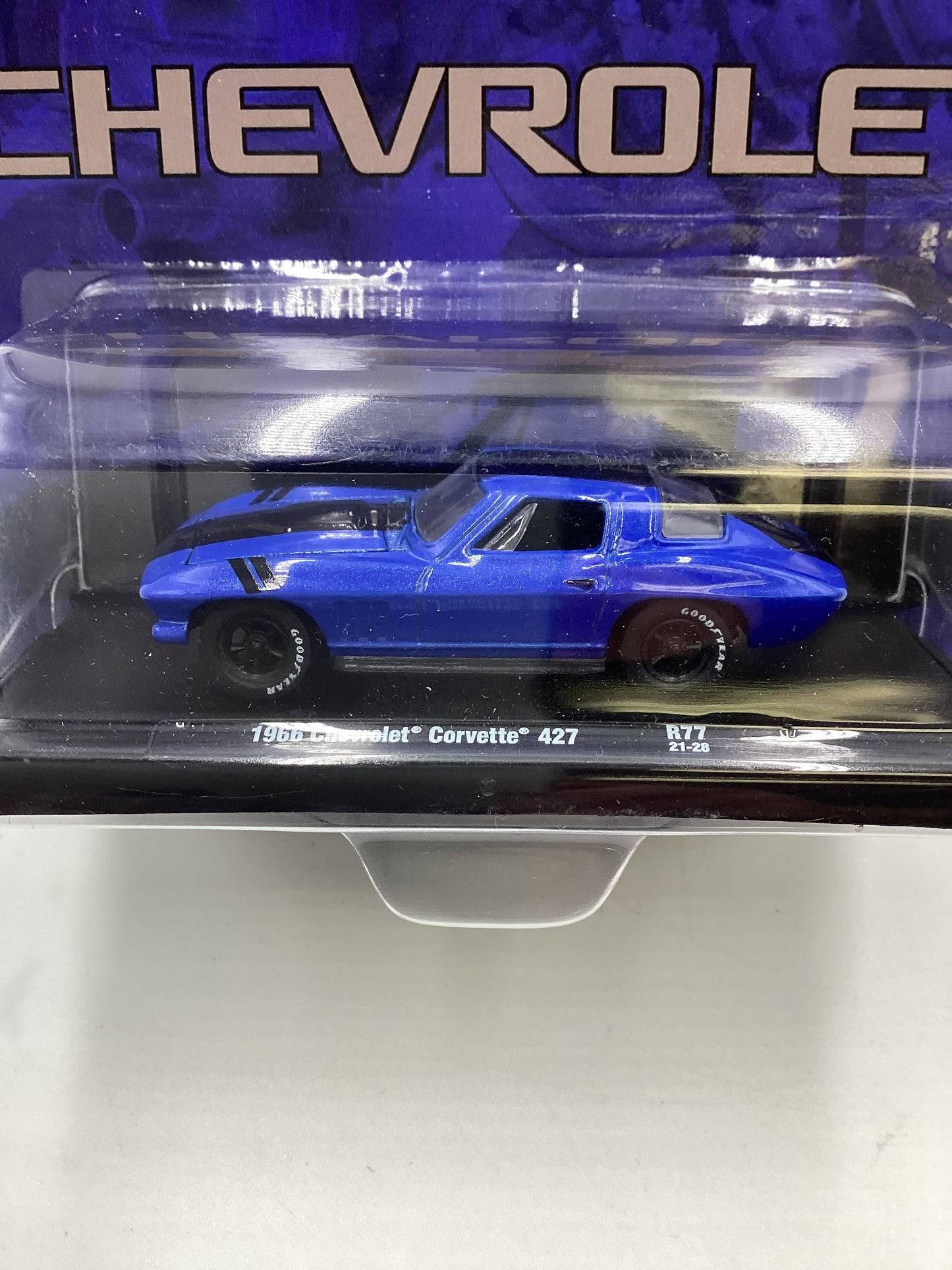 M2 Machines Auto Driver 1966 Chevrolet Corvette 427 Blue R77 191C