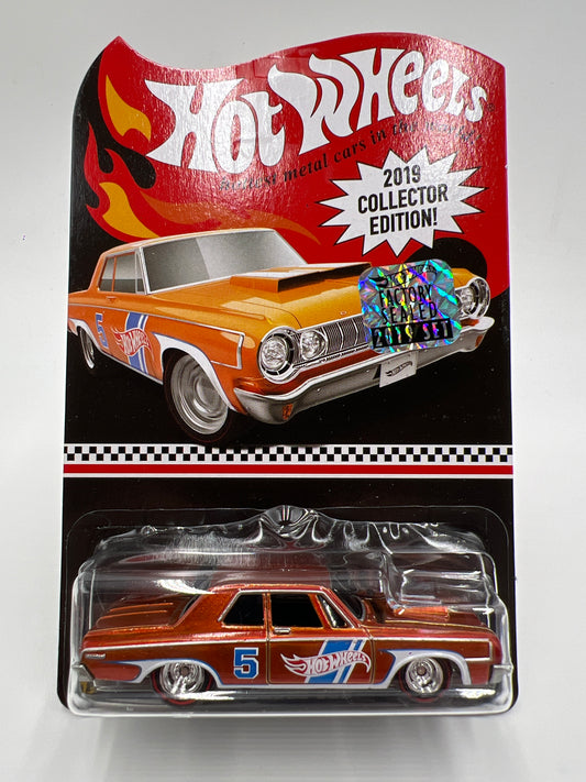 2019 Hot Wheels Factory Sealed Collectors Edition Mail In #5 64 Dodge 330 Orange W/Protector