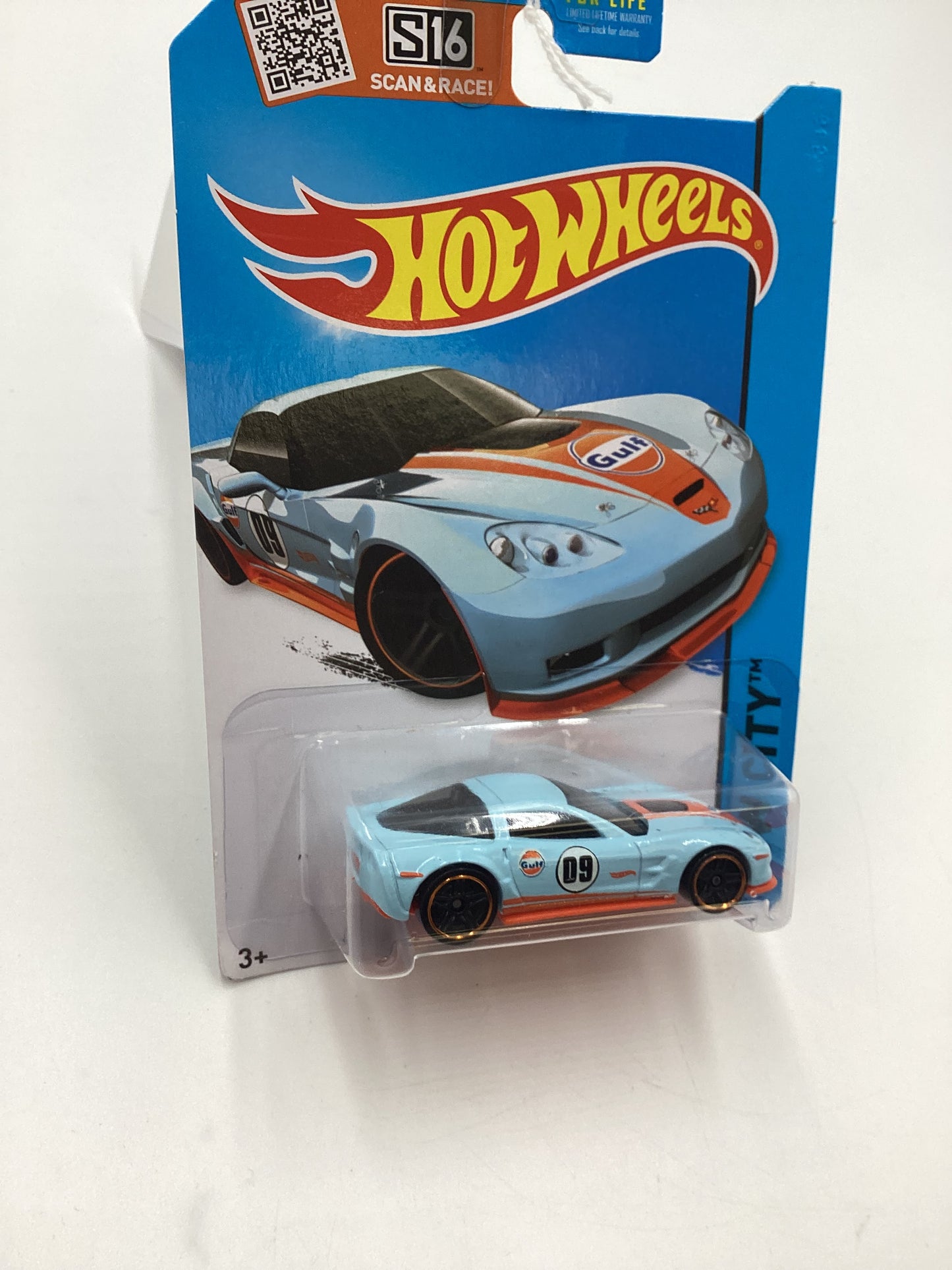 2015 Hot Wheels #12 09 Corvette ZR1 Gulf Blue 13D