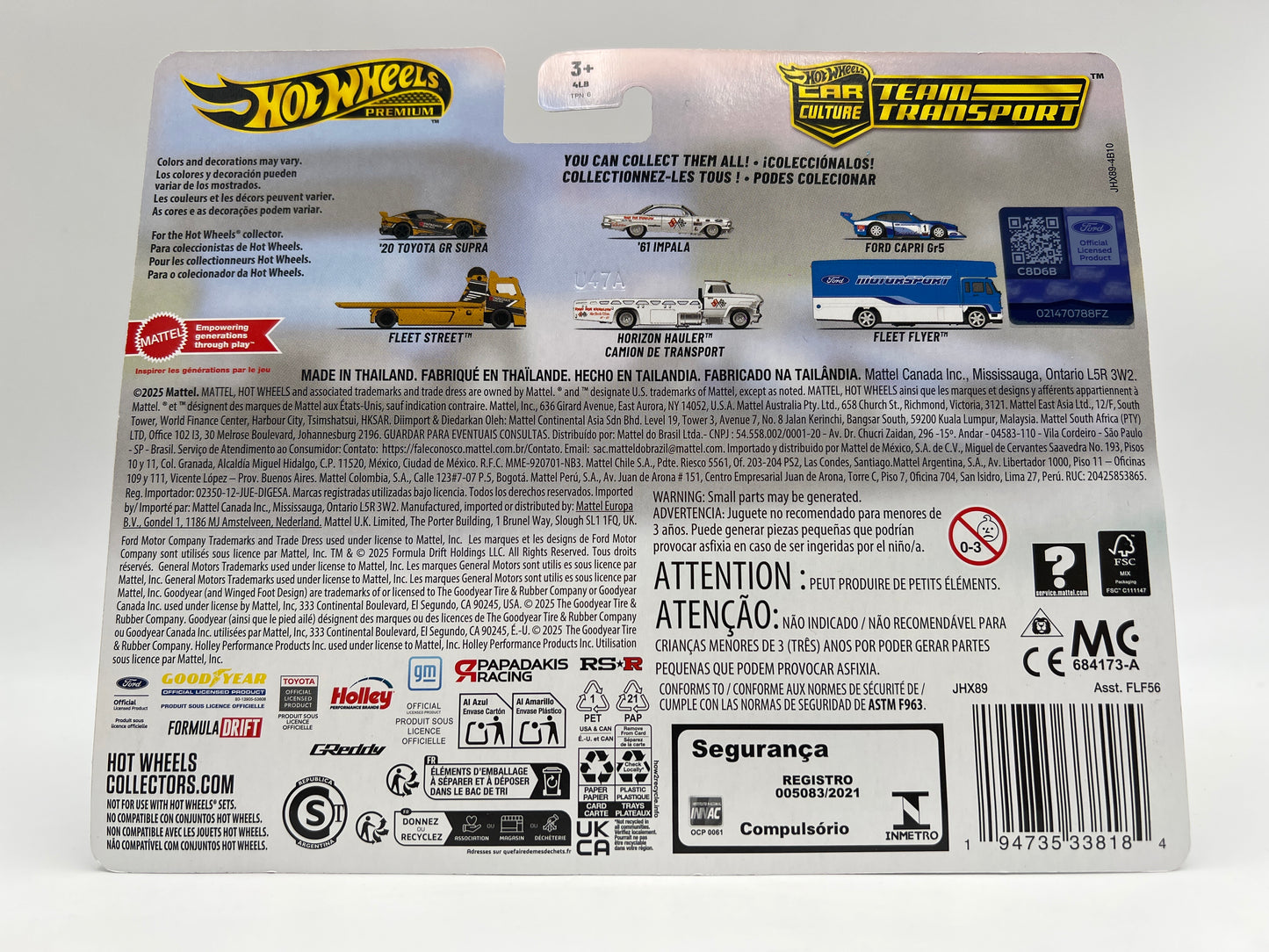 Hot Wheels Team Transport #88 Ford Capri GR5 & Fleet Flyer 282B