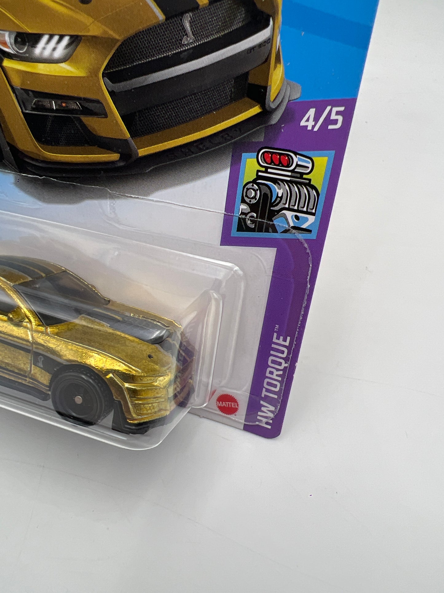 2021 Hot Wheels Super Treasure Hunt #143 2020 Ford Mustang Shelby GT500 Gold W/Protector