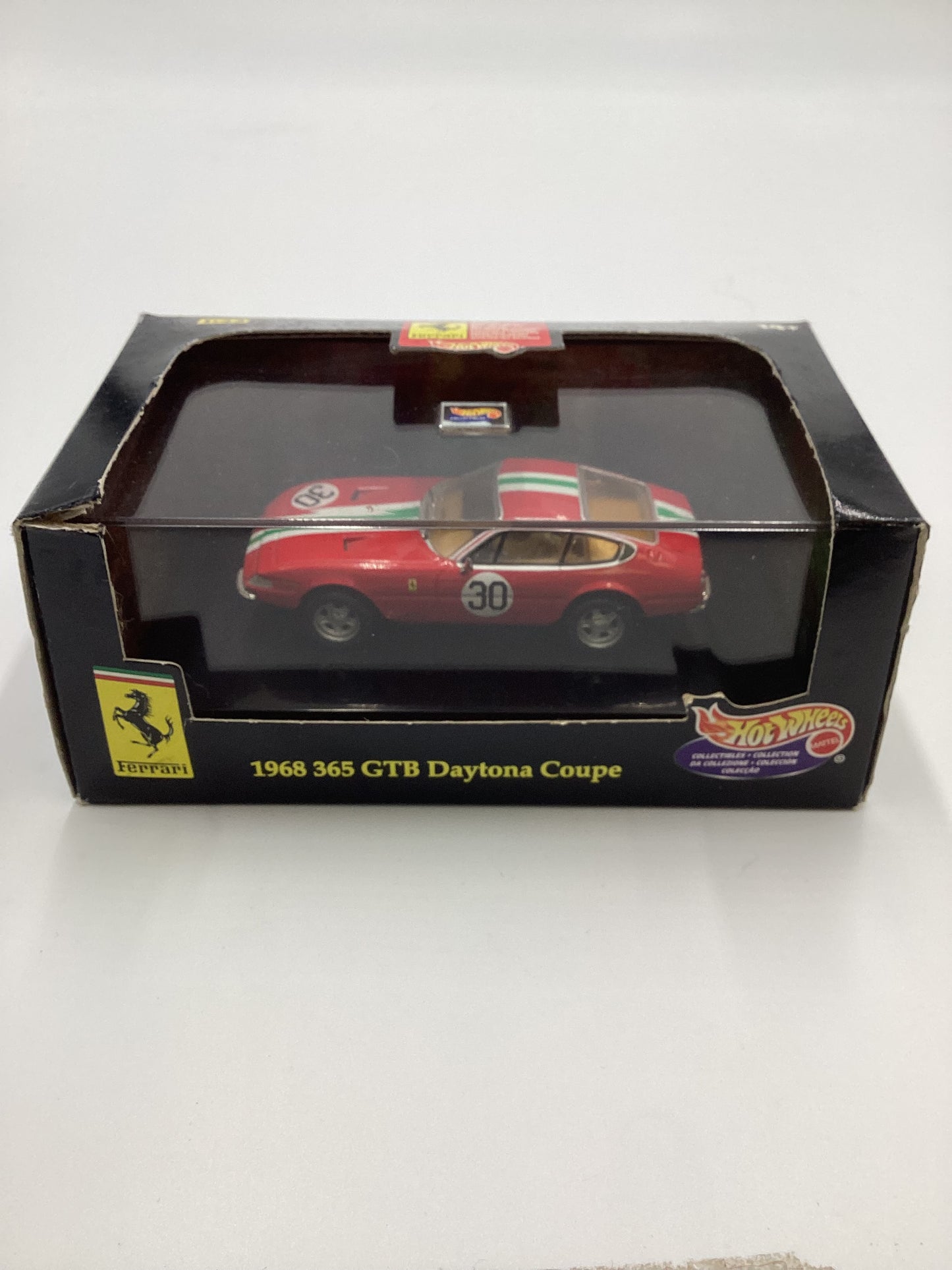 Hot Wheels Collectibles 1:43 Scale Black Box 1968 Ferrari 365 GTB Daytona Coupe Red * Box Damage*