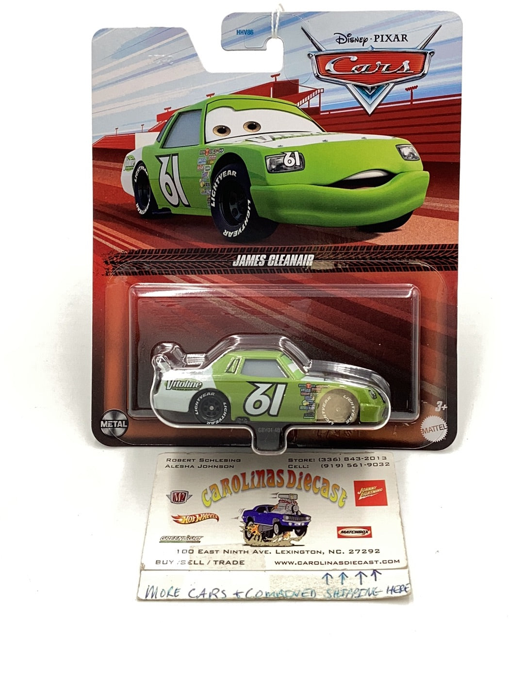 Disney Pixar Cars James Cleanair 142G