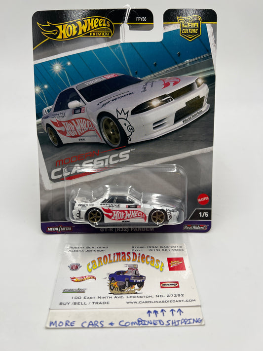 2024 Hot Wheels Premium Car Culture Modern Classics #1 Nissan Skyline GT-R R32 Pandem White 244B