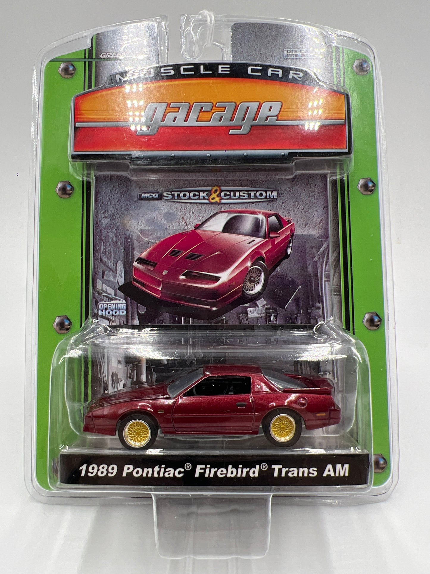 Greenlight Muscle Car Garage Series 6 1989 Pontiac Firebird Trans Am Red