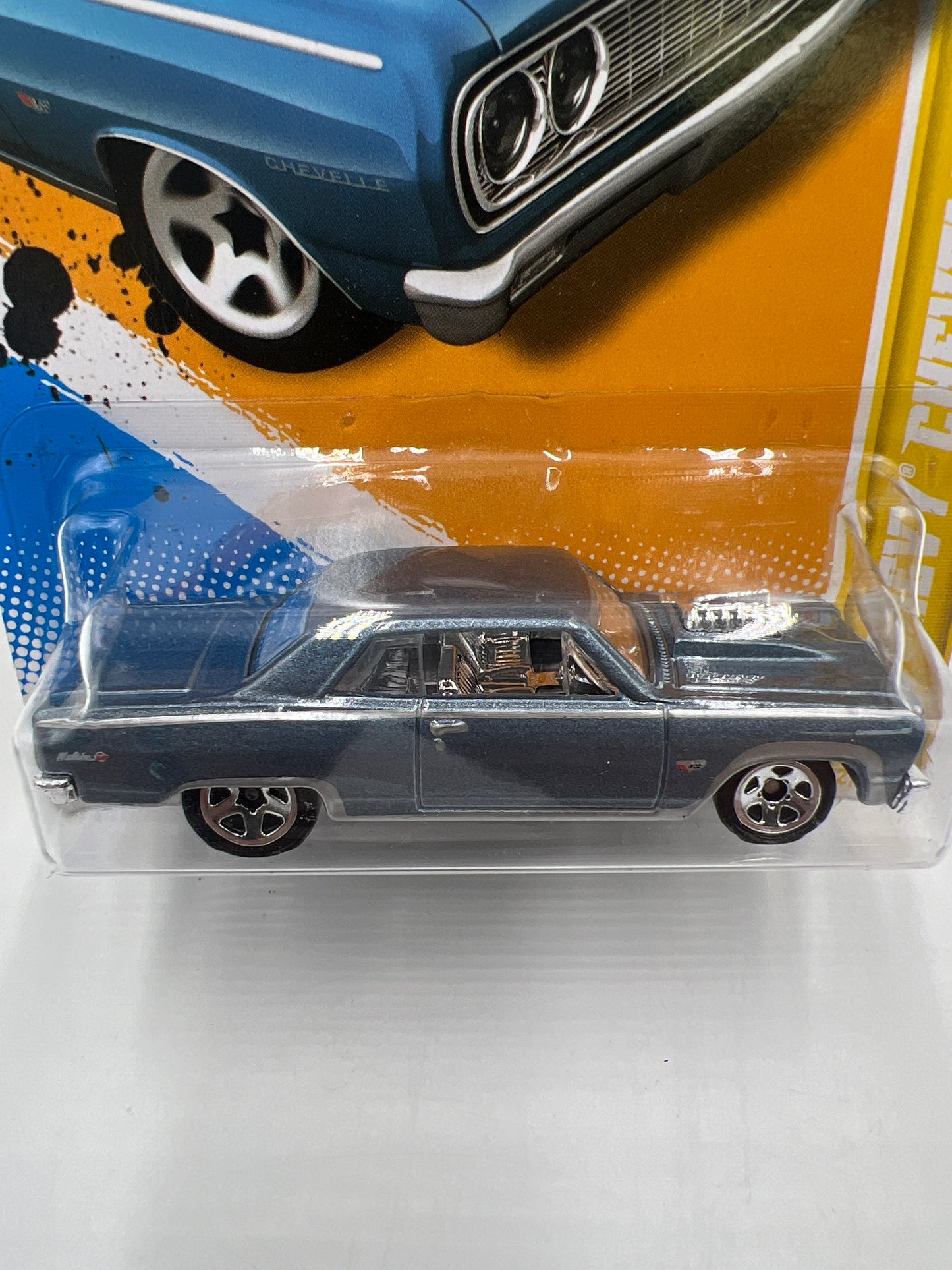 2012 Hot Wheels New Models #2 64 Chevy Chevelle SS Light Blue 6F