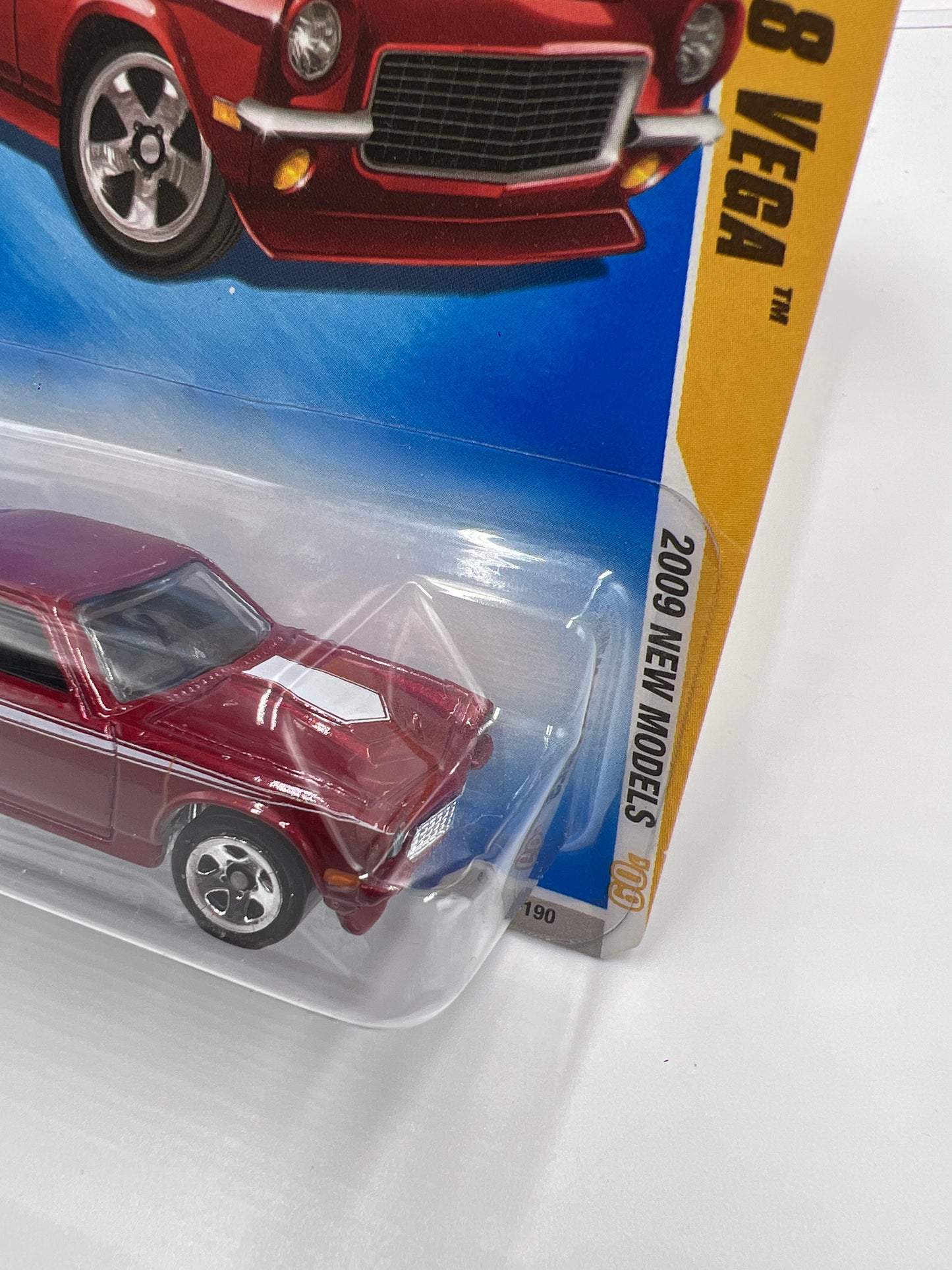 2009 Hot Wheels New Models #23 Custom V-8 Vega Red 9i