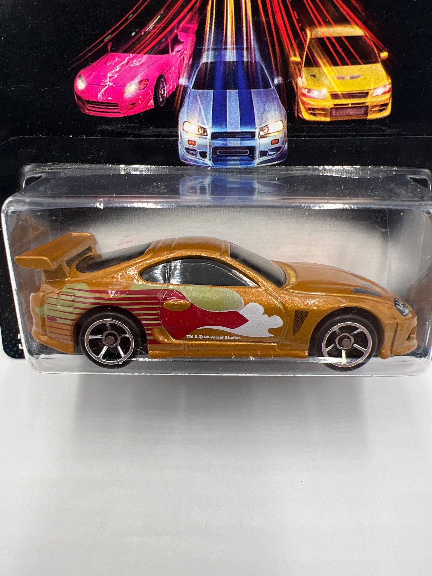 Hot Wheels Fast and Furious #2 94 Toyota Supra Gold W/Protector