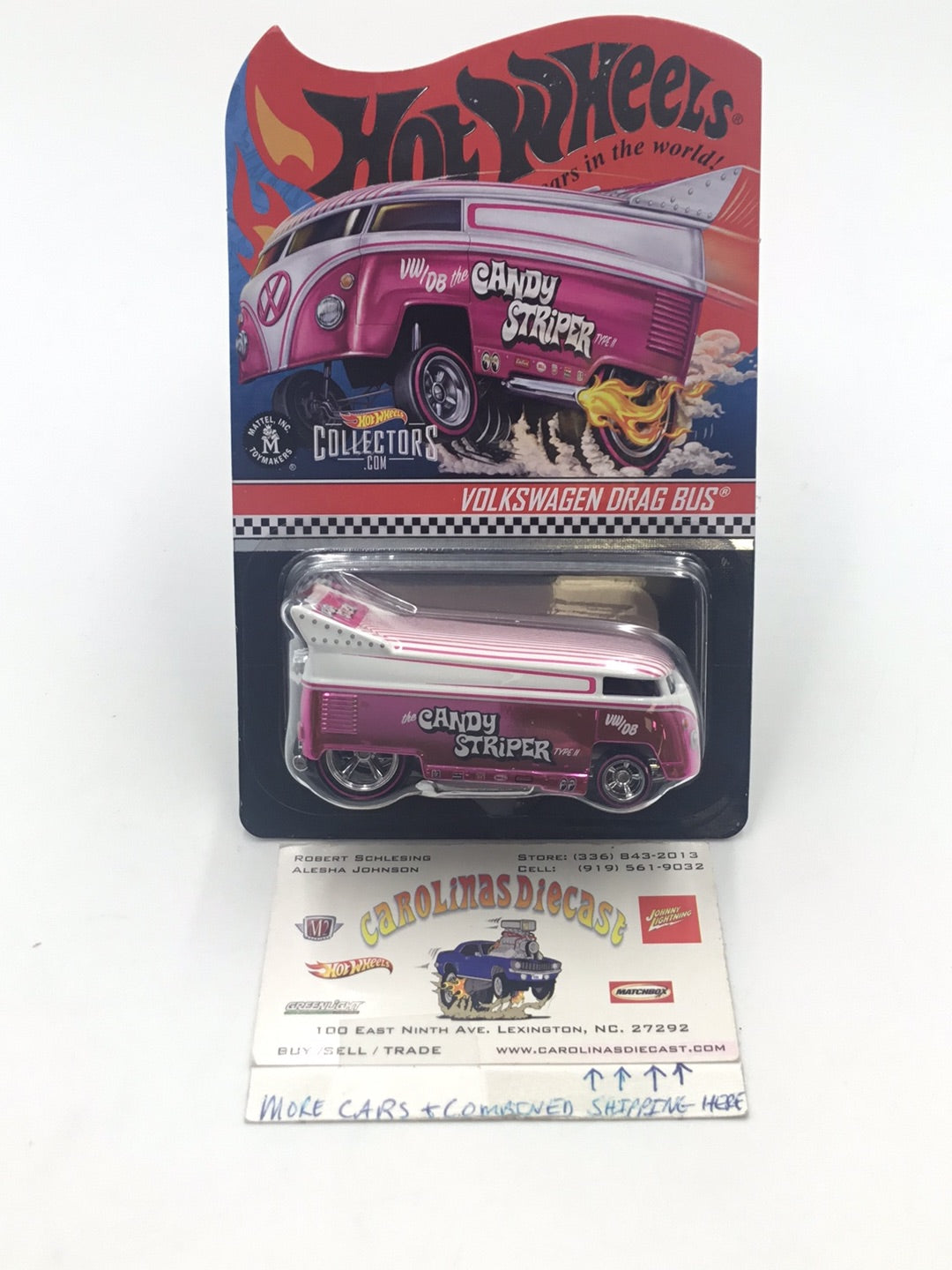 Hot wheels redline club Volkswagen Drag Bus (Pink Variant) 4044/20000 with protector