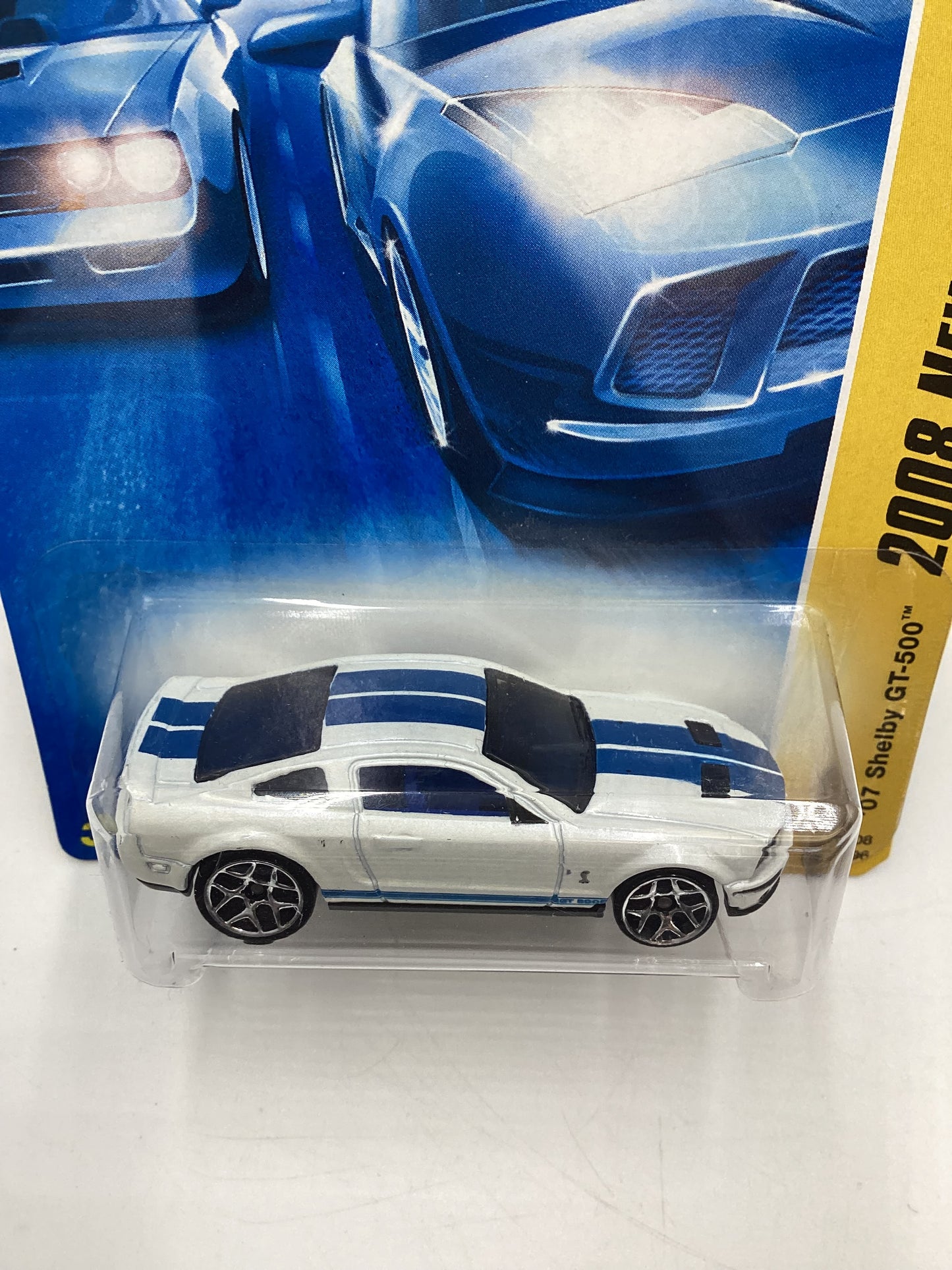 2008 Hot Wheels New Models #1 07 Shelby GT-500 White 24G