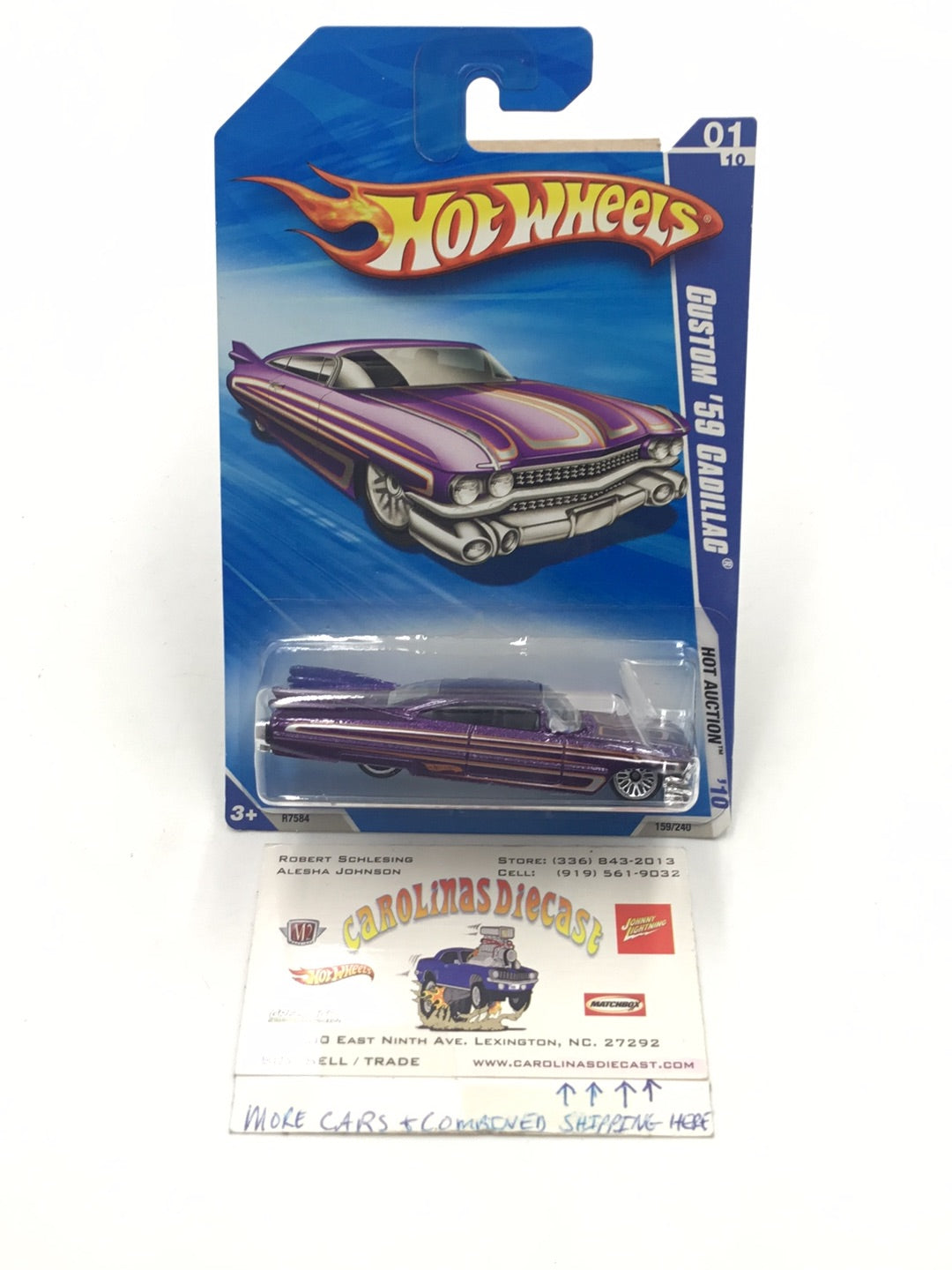 2010 Hot Wheels #159 Custom 59 Cadillac Z2