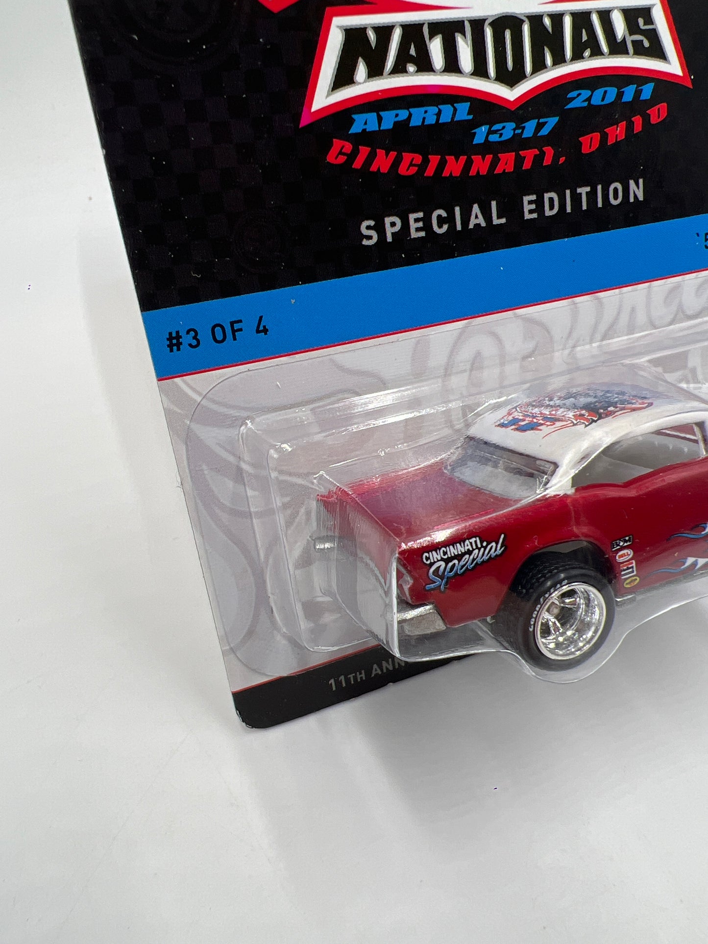 2011 Hot Wheels 11th Annual Collectors Nationals OH #1665/2000 57 Chevy W/Protector