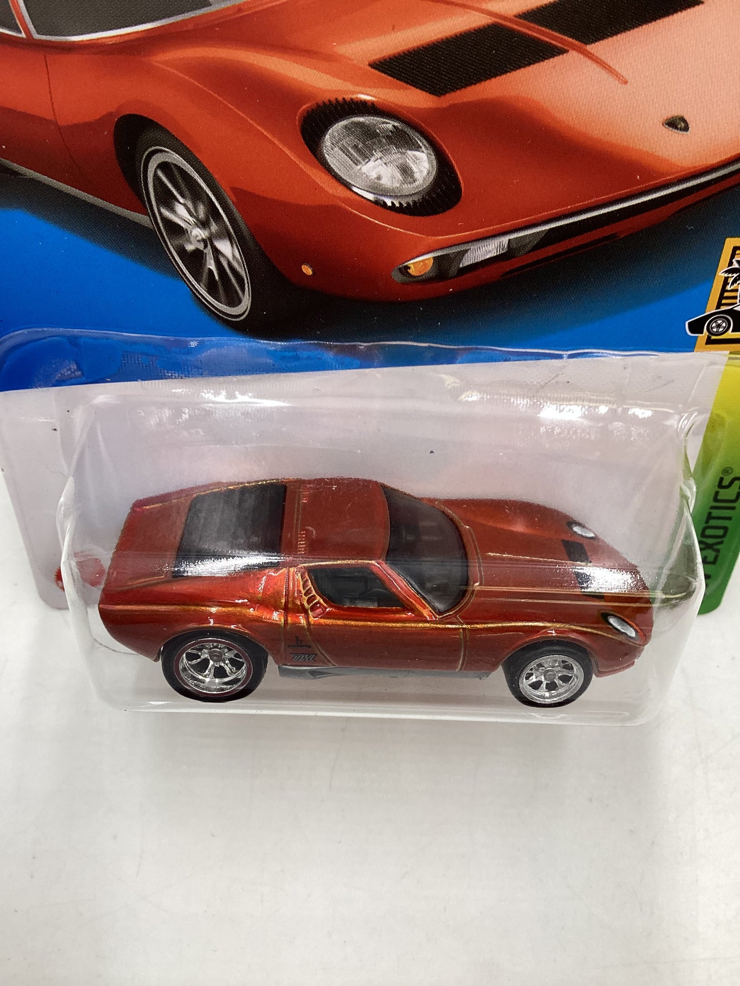 2022 Hot wheels Super treasure hunt 71 Lamborghini Miura SV Orange W/ Protector