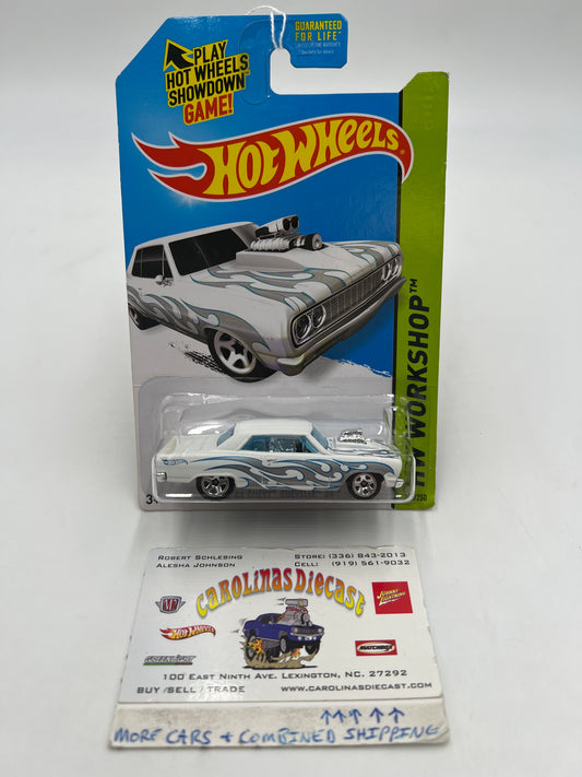 2014 Hot Wheels Workshop #233 64 Chevy Chevelle SS White 4A