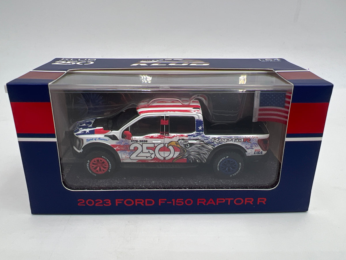 Kilo Wheelz 1/64 Klub Exclusive #280/2500 Spirit Of America 250th 2023 Ford F-150 Raptor R