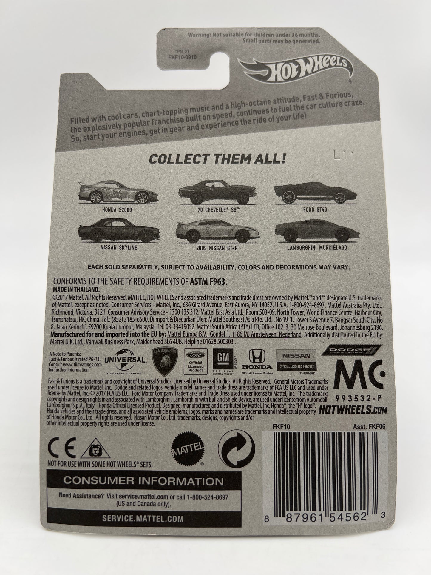 Hot Wheels Fast and Furious #1 Honda S2000 Pink Suki W/Protector
