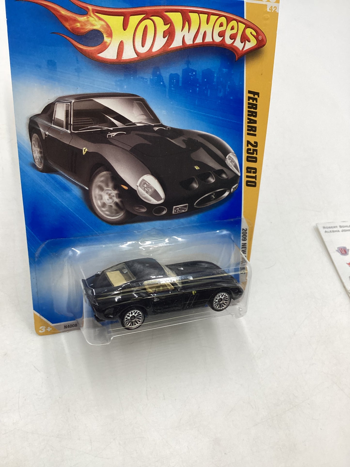 2009 Hot Wheels #005 Black Ferrari 250 GTO