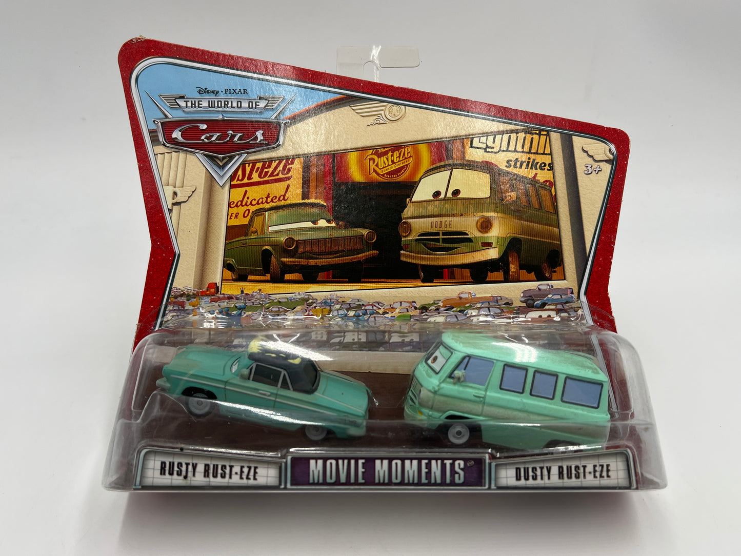 Disney Pixar The World Of Cars 2 Pack Movie Moments Rusty Rust-eze & Dusty Rust-eze