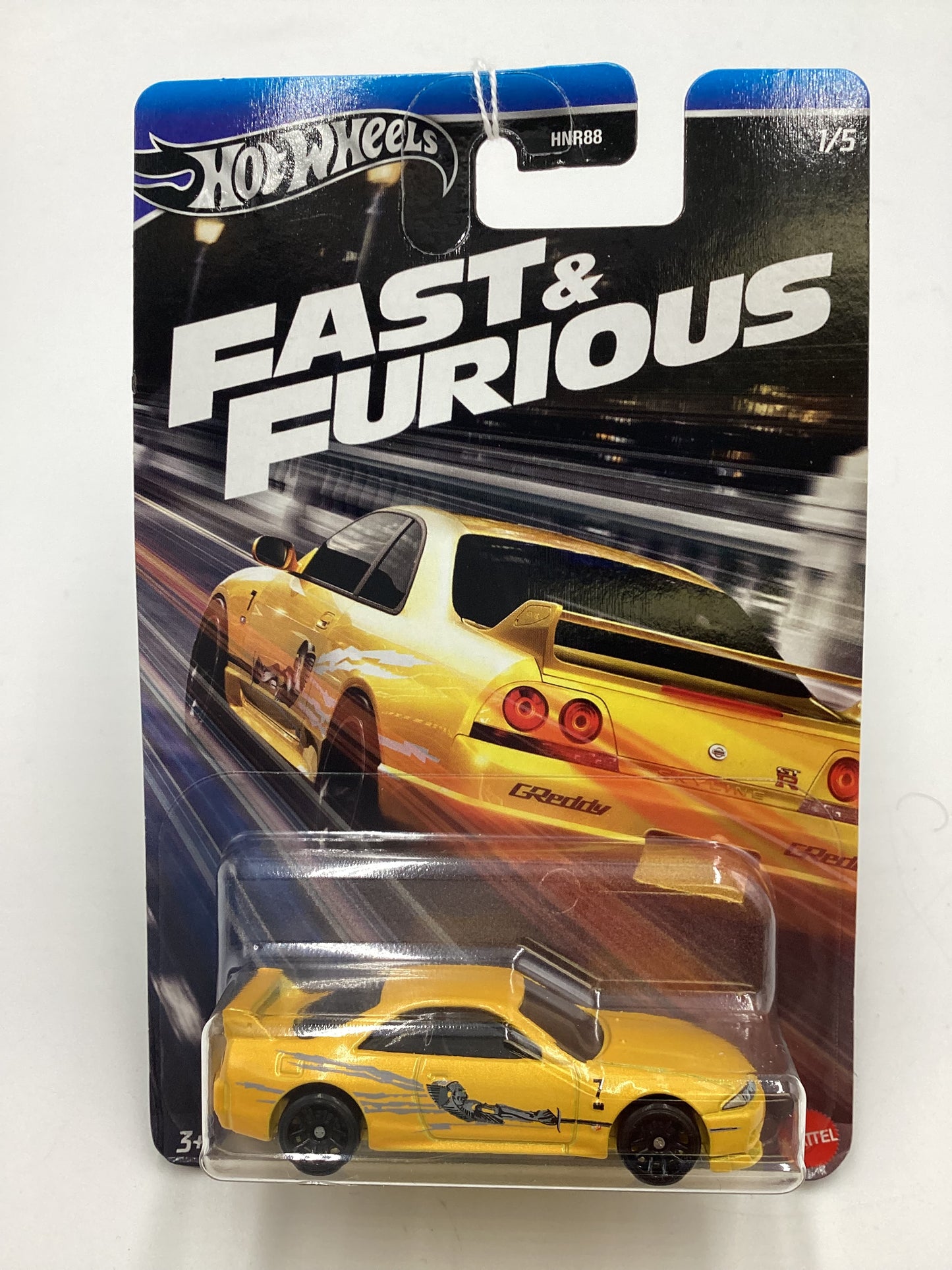 2024 Hot wheels Fast & Furious #1 Nissan Skyline GT-R BNR33 Small Blister Crack Bottom Left