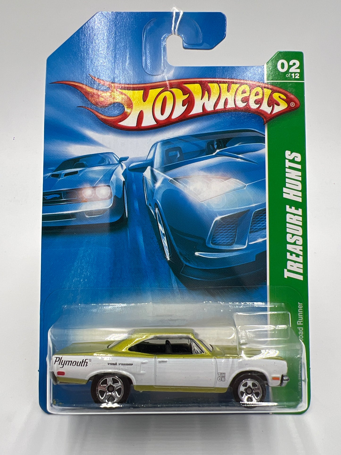 2008 Hot Wheels Treasure Hunts #162 70 Plymouth Road Runner Green/White