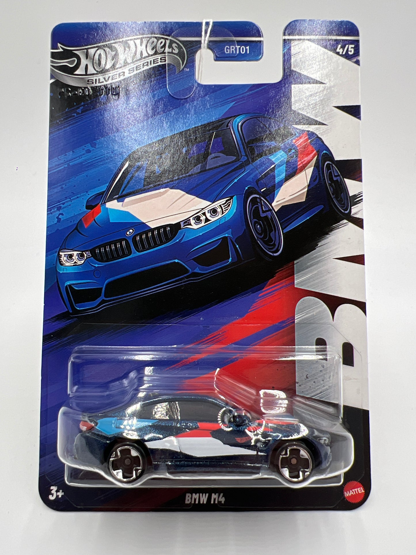 2025 Hot Wheels Silver Series BMW Set #4 BMW M4 Dark Blue 154D