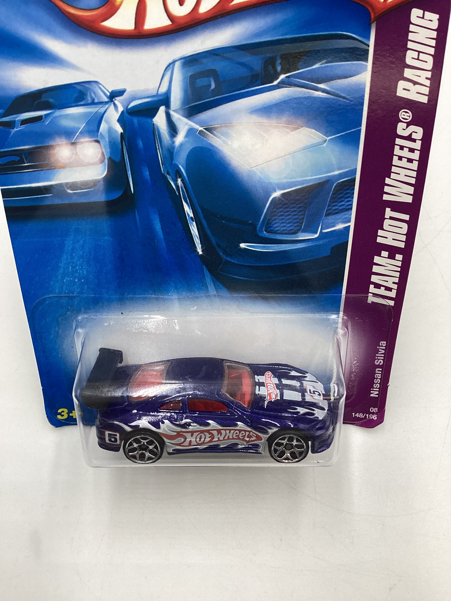 2008 Hot Wheels HW Team: Hot Wheels Racing #148 Nissan Silvia Blue Y5 Wheels 80B